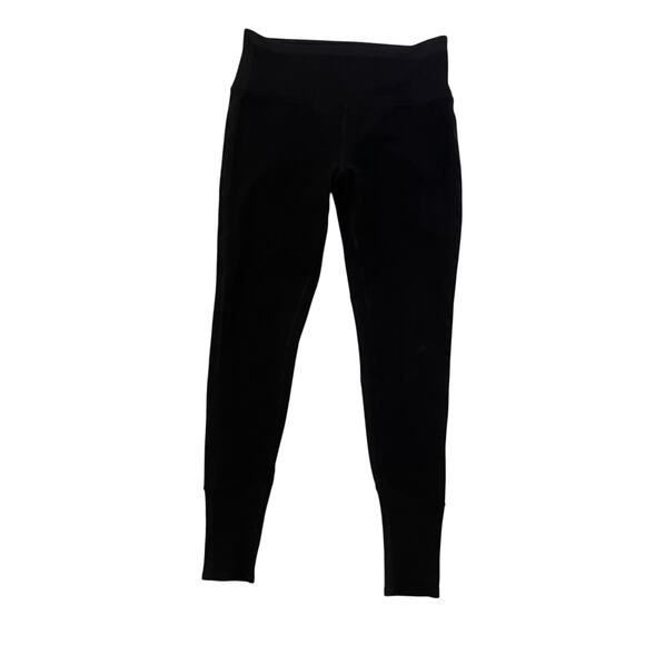 ALO Yoga Pants - Alo Leggings - Black - Ribbed at Waist and at Ankles - Size S